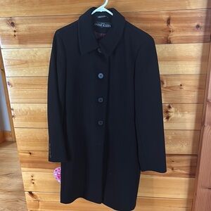 Anne Klein Black Women's Coat - 8 Petite